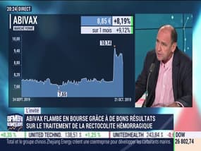 Abivax flambe en Bourse grâce à de bons résultats sur le traitement de la rectocolite hémorragique - 21/10