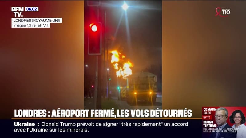 Londres: l'aéroport de Heathrow contraint de fermer après un incendie et une panne de courant