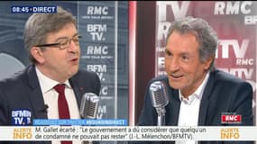 Jean-Luc Mélenchon face à Jean-Jacques Bourdin en direct