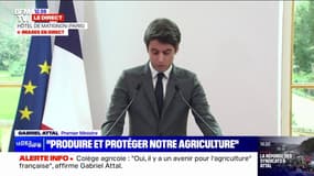 Agriculteurs: Gabriel Attal affirme que "l'Europe doit être facteur de protection et de souveraineté et non l'inverse"