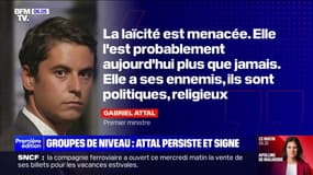 Pour Gabriel Attal, la laïcité à l'école est "plus que jamais menacée"