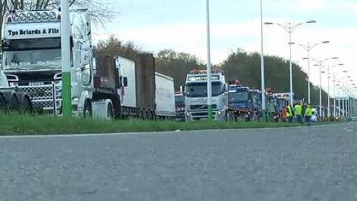 Samedi, plusieurs milliers de camions ont perturbé la circulation sur plusieurs grands axes en France.