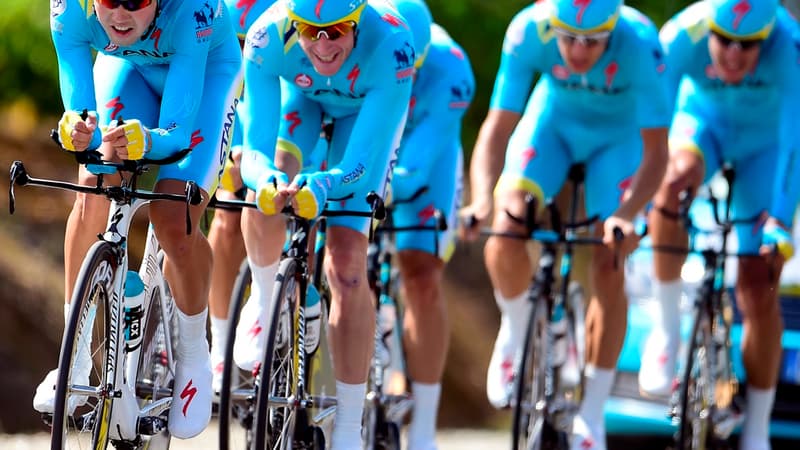 Gare au prochain écart de conduite pour la formation Astana...