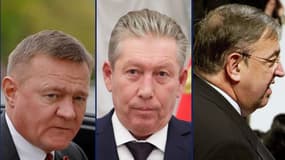 Le ministre russe des Transports, Roman Starovoït ; le PDG de la compagnie pétrolière Lukoil, Ravil Maganov ; l'ancien directeur du service des renseignements extérieurs russe, Vyacheslav Trubnikov.