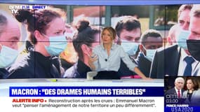 Retour sur la visite d'Emmanuel Macron dans les villages dévastés par les crues - 07/10
