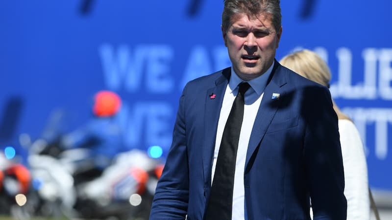 Le Premier ministre islandais Bjarni Benediktsson, à son arrivée au sommet de l'OTAN le 25 mai 2017 à Bruxelles. 