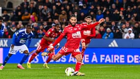 Mahdi Camara lors de Strasbourg-Brest le 24 février 2024