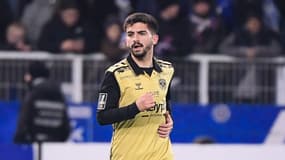 Igor Miladinovic avec l'AS Saint-Etienne, le 24 janvier 2025