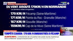 Tempête Ciaran: une rafale à 179 km/h enregistrée à Fécamp