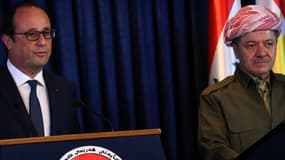 François Hollande et le président irakien Fouad Massoum, vendredi dernier.