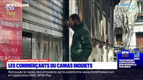 Immeubles effondrés à Marseille: l'inquiétude des commerçants du quartier du Camas