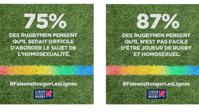 Opération de la LNR à l'occasion de la journée mondiale contre l'homophobie.