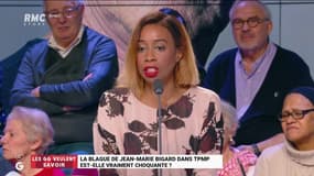 La blague de Jean-Marie Bigard dans #TPMP -"C'était à gerber ! Il n'y a rien de drôle dans ce qu'il raconte. Les signalements au CSA sont légitimes ! @joelle_dago #GGRMC 