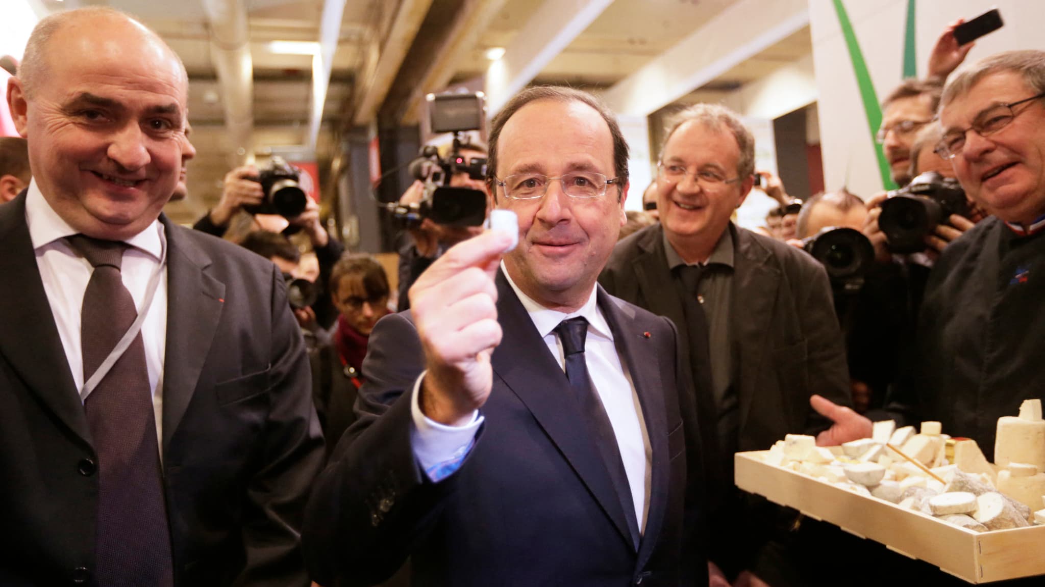 François Hollande au salon de l'agriculture le 23 février 2013 