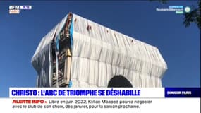 Paris: l'arc de triomphe se déshabille