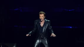 Johnny Hallyday, en Russie, en octobre 2012