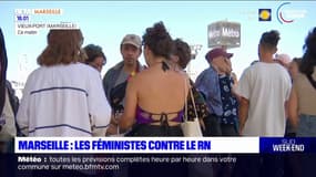 Marseille: les féministes manifestent contre le RN