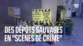 À Sablé-sur-Sarthe, la ville transforme les poubelles sauvages en "scènes de crime"