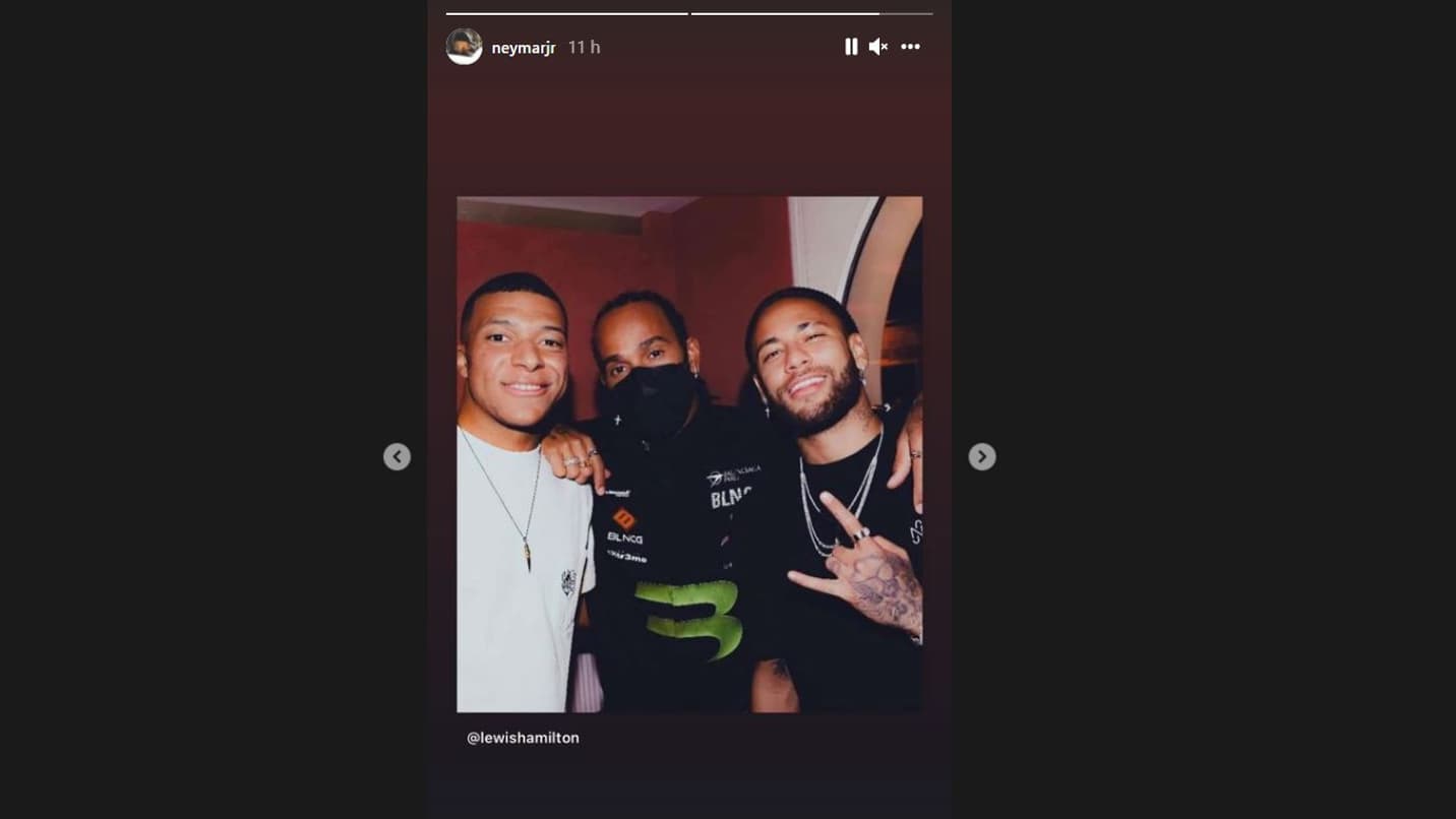 Neymar à la fashion week avec Lewis Hamilton et Kylian Mbappé cette semaine Neymar à la fashion week avec Lewis Hamilton et Kylian Mbappé cette semaine