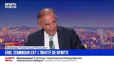 Pour Éric Zemmour (Reconquête !), "Marine Le Pen et Bruno Retailleau ne veulent pas de l'union des droites"