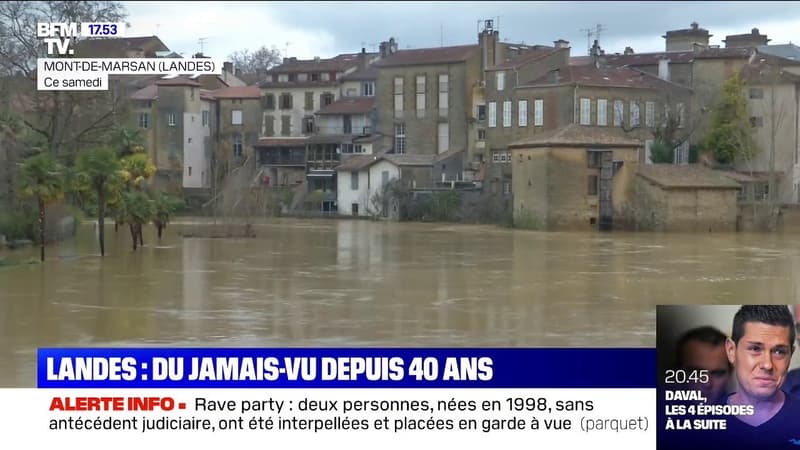 Crues dans les Landes: du jamais-vu depuis 40 ans