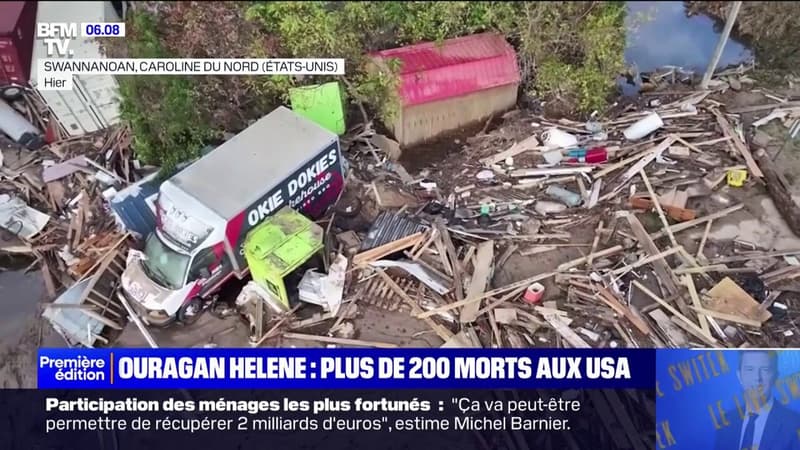 Aux États-Unis, au moins 212 personnes en Caroline du Nord sont mortes après le passage de l'ouragan Hélène