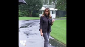 Donald Trump laisse Melania sous la pluie