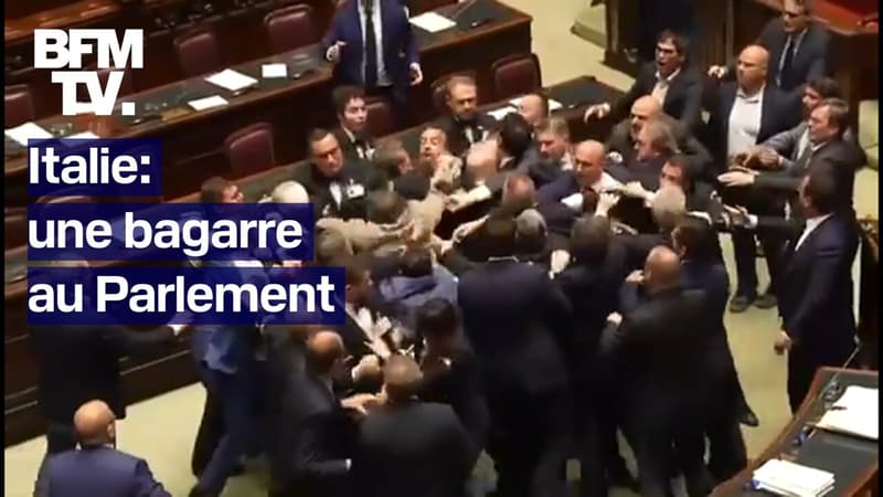 Italie: une bagarre éclate au Parlement entre l'extrême droite et un député du Mouvement 5 étoiles