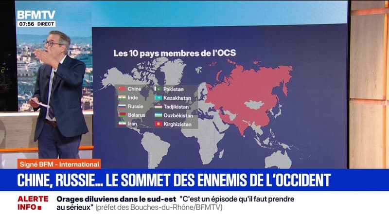 Qu'est-ce que le sommet de l'Organisation de coopération de Shanghai, qui réunit notamment la Chine et la Russie?