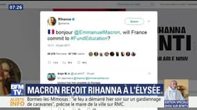 L’œil de Salhia: Emmanuel Macron reçoit Rihanna à l'Elysée