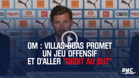 OM : Villas-Boas promet un jeu offensif et d'aller "droit au but"
