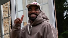Alexandre Lacazette à son arrivée à Clairefontaine, le 16 juin 2024.