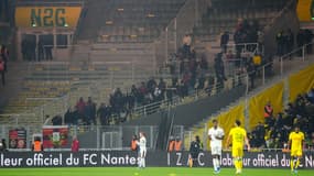 Les supporteurs niçois lors de Nantes-Nice (1-0, Ligue 1), le 2 décembre 2023