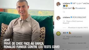 Juve : Privé de choc face au Barça, Ronaldo furieux contre les tests Covid