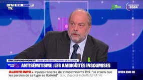 Éric Dupond-Moretti: "Jean-Luc Mélenchon, c'est la chienlit, c'est l'invective, c'est l'injure permanente"