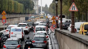 Les embouteillages auraient augmenté à Paris selon un rapport de la région (illustration).
