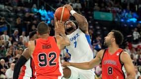 Guerschon Yabusele lors de France-Canada aux Jeux olympiques de Paris, le 06/08/2024