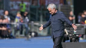 José Mourinho, le 22 octobre 2023, au Stadio Olimpico de Rome