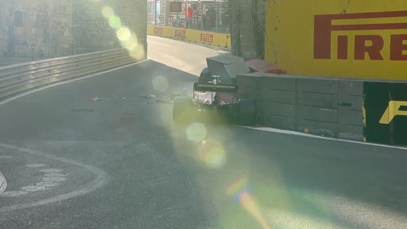 Charles Leclerc dans le mur
