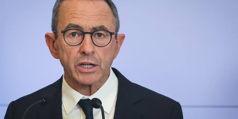 Le ministre de l'Intérieur Bruno Retailleau, ce jeudi 18 septembre.