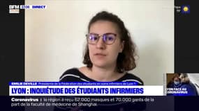 Coronavirus: l'inquiétude des étudiants infirmiers mobilisés dans les hôpitaux à Lyon