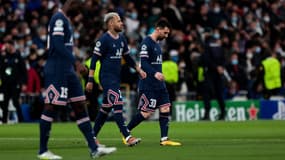 Neymar et Lionel Messi lors de l'élimination face au Real Madrid