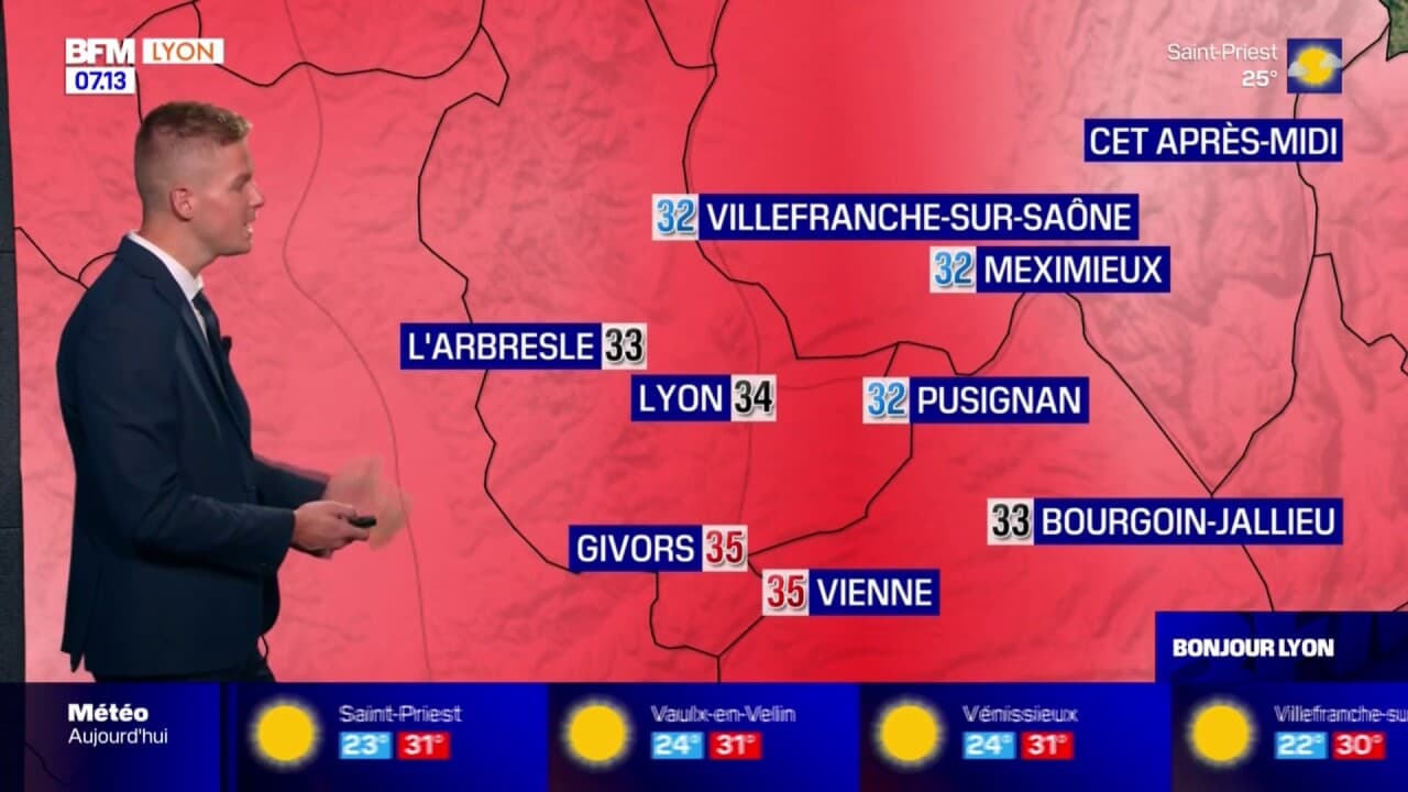 Météo Rhône: nouvelle journée ensoleillée ce mercredi, 34°C attendus à Lyon