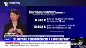 "Le salaire fait de moins en moins la richesse": Aurélie Trouvé (LFI) réagit à l'étude selon laquelle un Français seul est riche à partir de 3860 euros nets d'impôts par mois