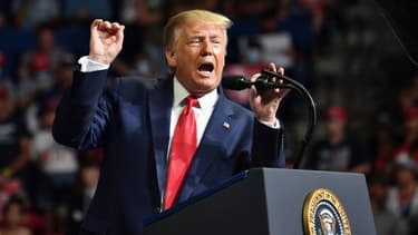 Donald Trump lors de son meeting de Tulsa, le 20 juin 2020