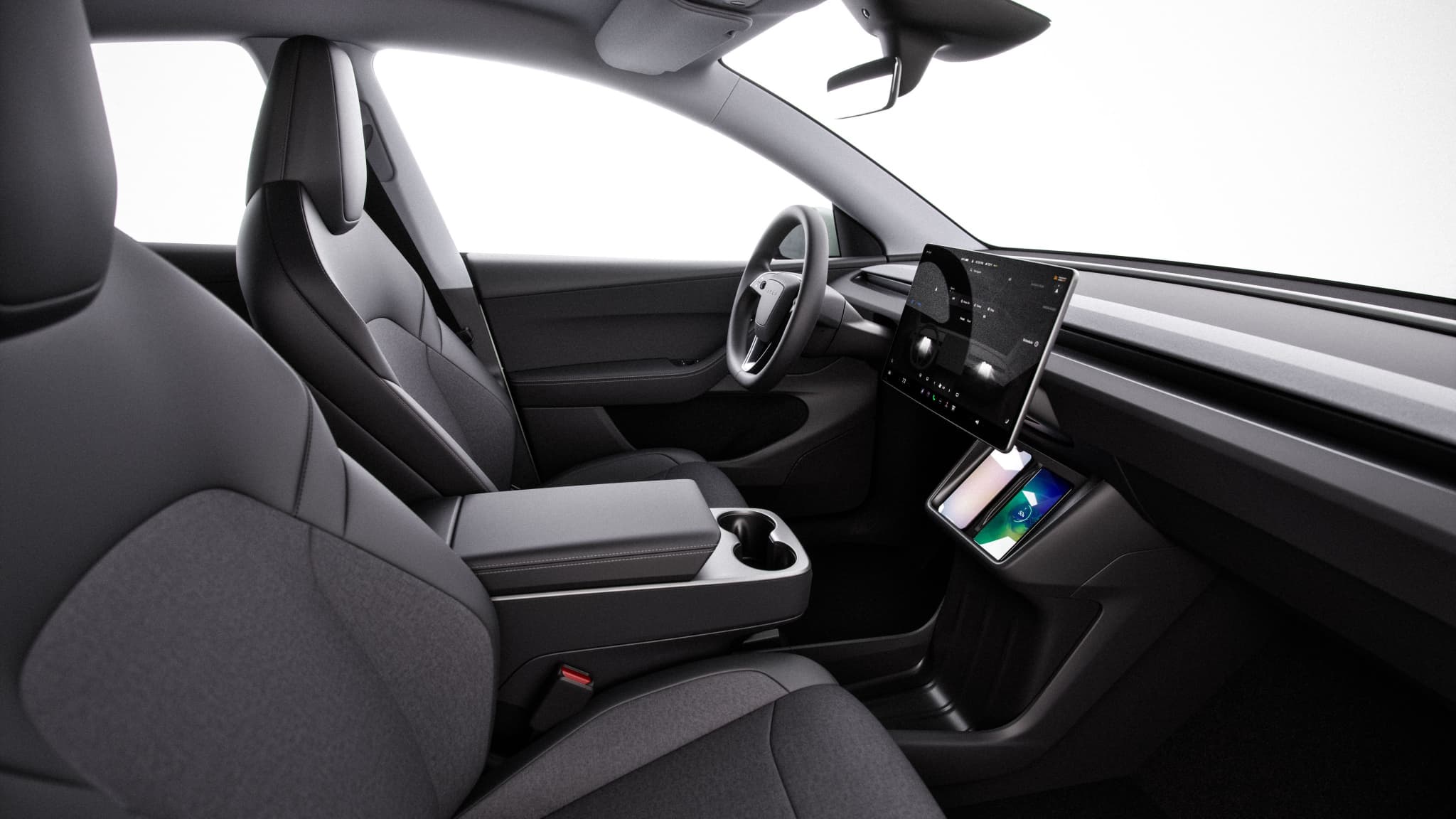L'intérieur des versions "Standard" des Model 3 et Model Y.