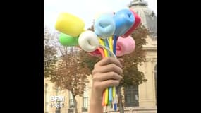  Offert par Jeff Koons, le "Bouquet de Tulipes" a été inauguré ce vendredi à Paris 
