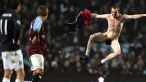 Un streaker en Angleterre