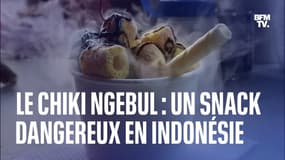 Des enfants indonésiens hospitalisés à cause du chiki ngebul, un snack à l'azote liquide