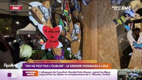 "On ne peut pas l'oublier": le dernier hommage à Lola